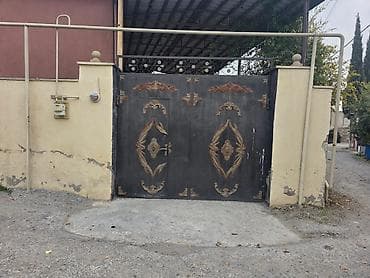 İşlənmiş Dəmir Qaraj darvazası, Avtomatik, 3 m, rəng - Qəhvəyi, Qapı ilə, Kredit yoxdur, Ödənişli quraşdırma, Ünvandan götürmə