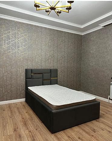 matrazlar: Müasir dizaynlı iki nəfərlik çarpayı və döşək dəsti. - Ölçü: təxminən — 1