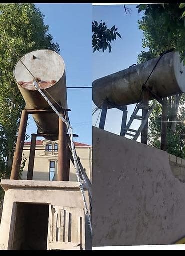 Tahirə . Su çəni yaxşı vəziyyətdə qalin dəmirdəndir 3.50 ton 500 man