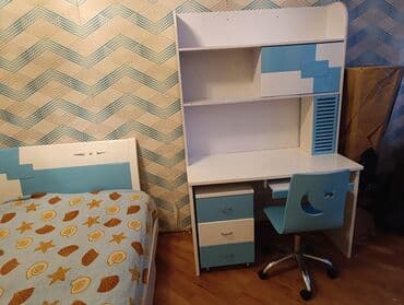 korpə carpayı: Oğlan və qız üçün, Təknəfərlik çarpayı, Yazı masası — 6