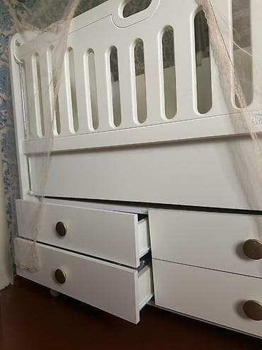 lalafo gence mebel: Oğlan və qız üçün, İşlənmiş, Dördbucaq, Beşik, Dəstsiz, Matras ilə, Yellənmə mexanizm ilə — 5