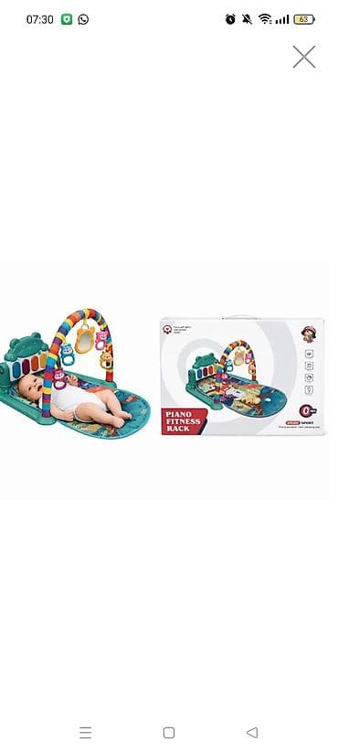 Uşaq üçün “Piano Fitness Rack” inkişafetdirici oyun xalçası - 0+