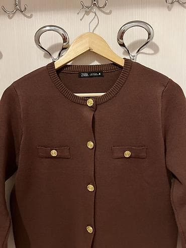 kalson geyim: 20 azn ZARA TRF qadın kardiqanı - Rəng: tünd qəhvəyi - Dizayn — 2