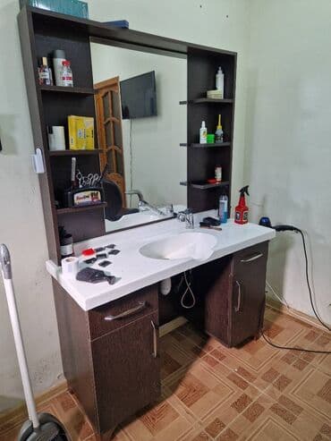 bərbər guzgusu: Saş kəsimi üçün masa, Güzgülü — 2