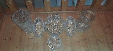 payiz sekilleri cekmek: Klassik naxışlı kəhrəba-şüşə (kristal tipli) dəst. Tək tək 20 — 2