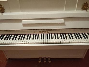 pa 3: Ağ rəngli akustik piano – klassik upright model - Korpus: parlaq ağ — 2