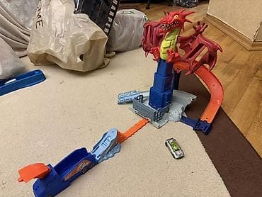 konstruktor maşınlar: Hot Wheels “Dragon Blast” tras oyuncağı Yaxşı vəziyyətdədir. Bütün — 4