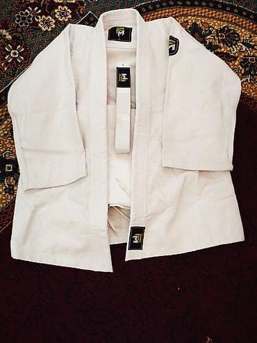 ortopedik ayaqqabilar: Uşaq üçün cüdo/ciu-citsu kimono üst geyimi - Rəng: ağ - Material — 4