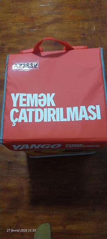 Yango brendinə aid termal yemək çatdırılması çantası Xüsusiyyətlər: -