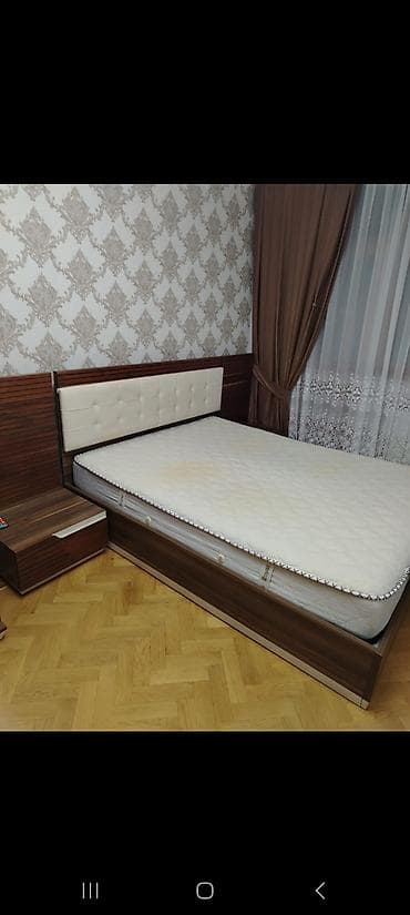 İkinəfərlik çarpayı, Termo, Dolab, 2 tumba, İşlənmiş — 1
