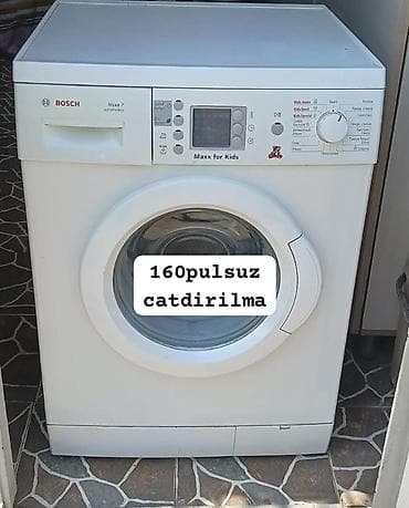 cene aparati: Paltaryuyan maşın Bosch, 7 kq, Avtomat, Qurutmasız, Kredit yoxdur — 1