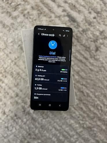 samsung a41 ekran: Samsung Galaxy A51, 64 GB, rəng - Qara, Barmaq izi, Face ID — 9