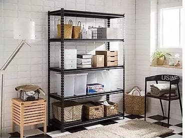 soft home: Metal rəf Anbar saxlama rəfi Supermarket rəfi dəmir rəf polad künc — 1