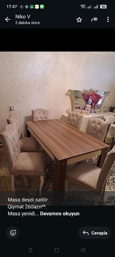 Masa desdi satilir Qiymət 260azn²⁰. Masa yenidi Yeni kimidi. Masa
