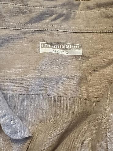 Рубашки: Мужская рубашка, Intimissimi, L, цвет - Серый — 2