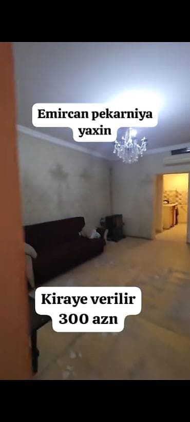 kirayə az: 60 kv. m, 2 otaqlı, Kombi, Qaz, İşıq — 4