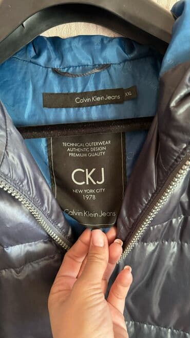 джинсовая куртка: Calvin Klein куртка,размер XXL,пух — 2