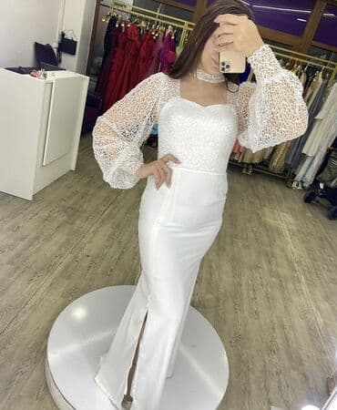 nişan donları 2023: Ziyafət və məclislər üçün uzun modellərdən ibarət qadın paltarları — 7