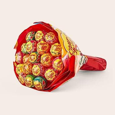 bayram papağı: Məhsul: Chupa Chups və Kinder konfet hədiyyə kompozisiyaları Təsvir: - — 2