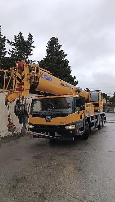 mini kran: 25 tonluq kran Aylıq və günlük icarəyə verilir. Kranın və operatorun — 2