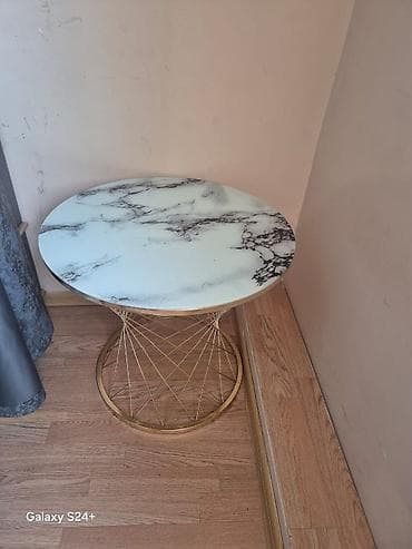 ucuz yataq desdi: Jurnal masası, Açılmayan, Mərmər, Yumru masa — 1