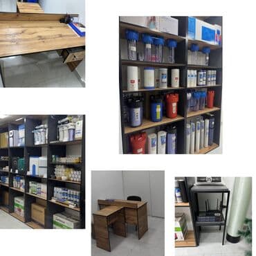 6 vitrin 2 Mudur masasi İki demirli kicik vitrin Hamsi birlikde