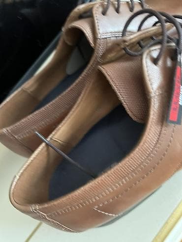 Ayaqqabılar: Kişi klassik ayaqqabısı - Rəng: Açıq qəhvəyi (tan) - Üst material — 1