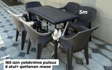 Masa və oturacaq dəstləri: Masa desti yeni — 1