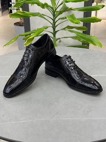 Ayaqqabılar: Black Croco Classic – Parlaq, timsah naxışlı (krokodil effektli) təmiz — 2