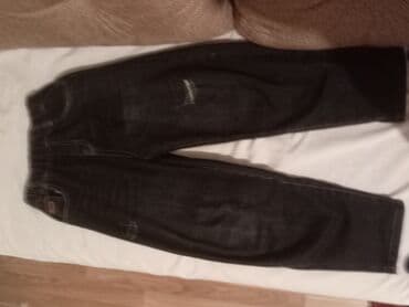 kişilər üçün kətan şalvarlar: Rəng - Qara, Cins şalvar, C&A, Oğlan üçün, 10 - 12 yaş — 2