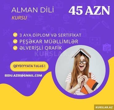 Repetitorlar: 3 Aylıq Alman dili Kursu Aylıq ödəniş: 45 AZN 1-ci Ay – Başlanğıc — 1