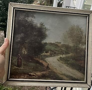 ekran sekileri: Sadəcə altdakı nömrenin whattsappına baxılır Yağlı boya tablo – kənd — 3