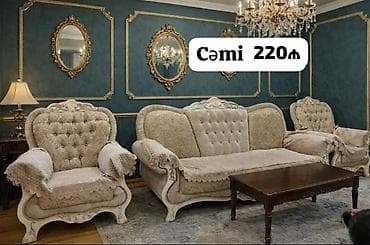 İşlənmiş, Divan, 2 kreslo