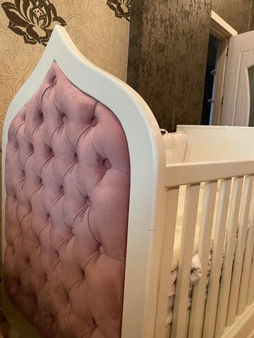 mdf satışı: Qız üçün, İşlənmiş, Dördbucaq, Beşik, Dəstsiz, Matrassız, Yellənmə mexanizmsiz — 2