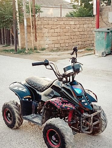 Uşaq/yeniyetmələr üçün mini ATV (kvadrotsikl) - Kuzov: qara rəng