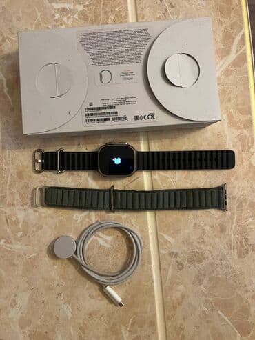 ct8 max smart watch: İşlənmiş, Smart saat, Apple, Suya davamlı, rəng - Boz — 1