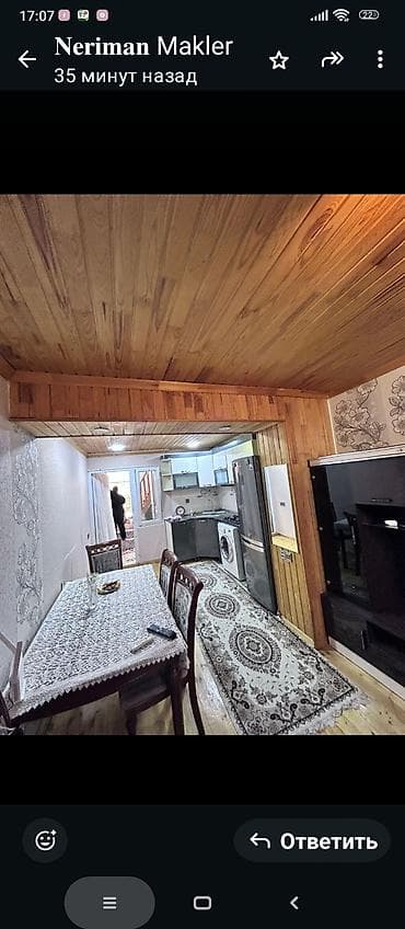 kiraye evler bina: Satılır/Kirayə verilir: Studiyalı mənzil (mətbəx + qonaq otağı birgə) — 3