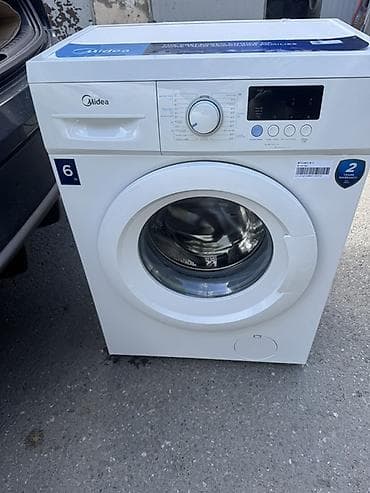 Midea önyükləməli paltaryuyan maşın - Yükləmə həcmi: 6 kq (korpusda — 2