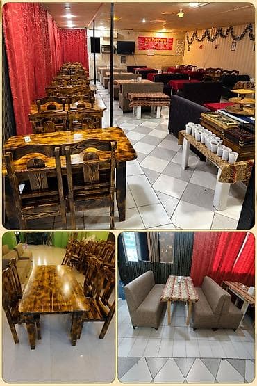 selen: Pub,restoran,cay evi ucun 7 eded masa desti satilir Yenidir. Qiymet — 1