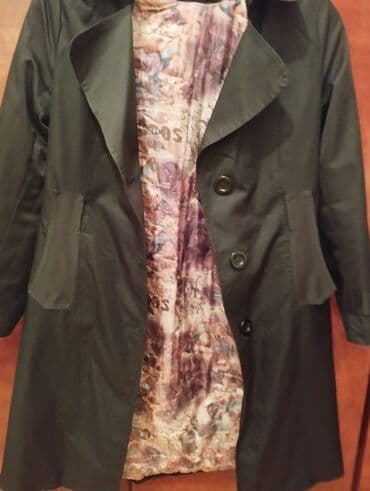 женские утепленные плащи: Плащ, L, цвет - Черный — 1