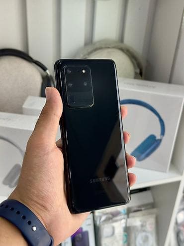 iphone 5 plus: Samsung Galaxy S20 Ultra, 256 GB, rəng - Qara, Barmaq izi — 4