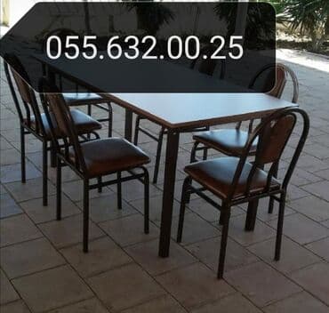 столы для совещаний: Stollar, Stullar, Masalar, Oturacaqlar, Kafe və cayxana üçün stol stul — 24