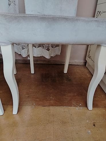 perla stul: Qonaq otağı üçün, İşlənmiş, Qatlanmayan, rəng - Bej Stul — 3