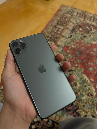 iphone 11 qiyməti: IPhone 11 Pro, Matte Midnight Green, Face ID — 3