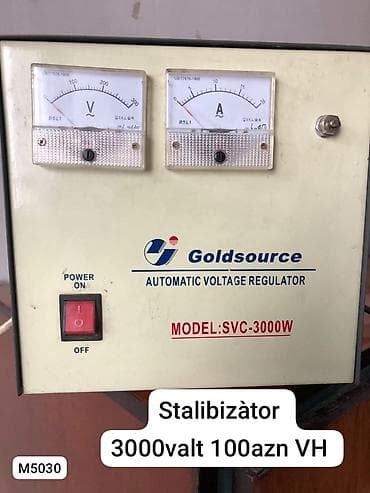 Goldsource Automatic Voltage Regulator – Model: SVC-3000W - Gərginlik lalafo.az -da Goldsource Automatic Voltage Regulator – Model: SVC-3000W - Gərginlik