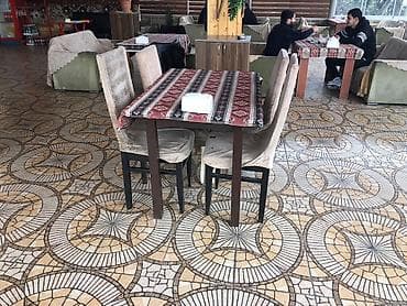stulların satışı: Stullar ilə, Dördbucaq masa, 4 nəfər — 3