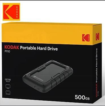 Noutbuk komponentləri: HDD 500 GB Kodak P110 Portable Hard Drive - Brend/Model: KODAK P110 — 1