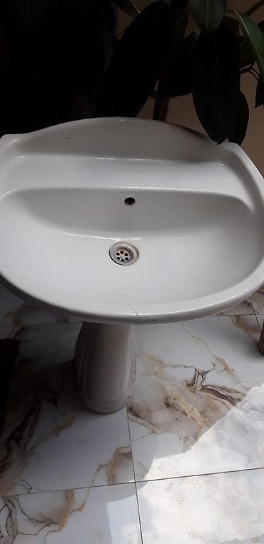 canaqlar: Farfor umivalnik (piedestal ilə) - Material: yüksək keyfiyyətli — 2