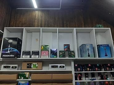 Aksesuarlar üçün vitrin rəfləri dəsti Material: MDF/taxta əsaslı, ağ — 7