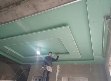 taxta evlerin tikintisi: Təmir və usta xidmətləri - Asma tavan və gipskarton: Çoxsəviyyəli — 1